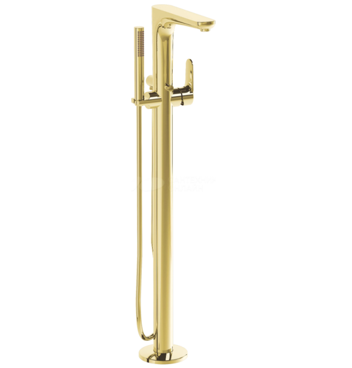 Смеситель для ванны и душа Vitra Root Round однорычажный золото A4274123EXP