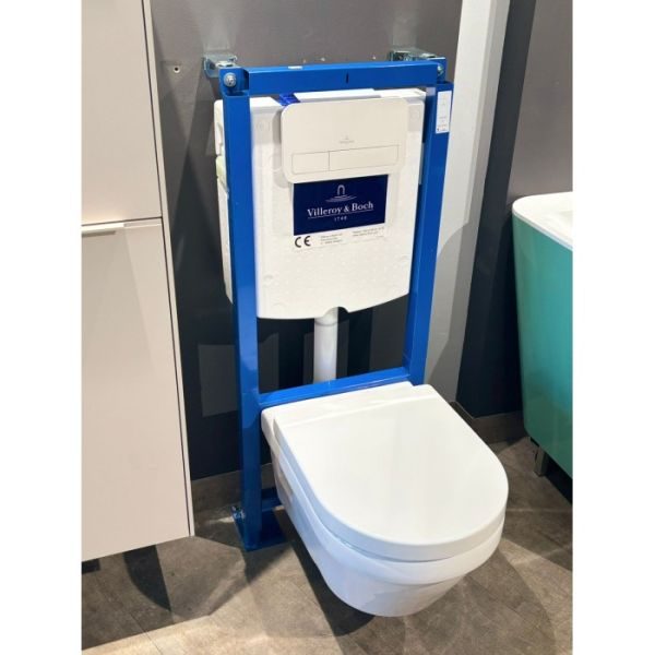 Сиденье для унитаза Villeroy & Boch СЕТ: + +инсталляция +клавиша смыва 568CDR01