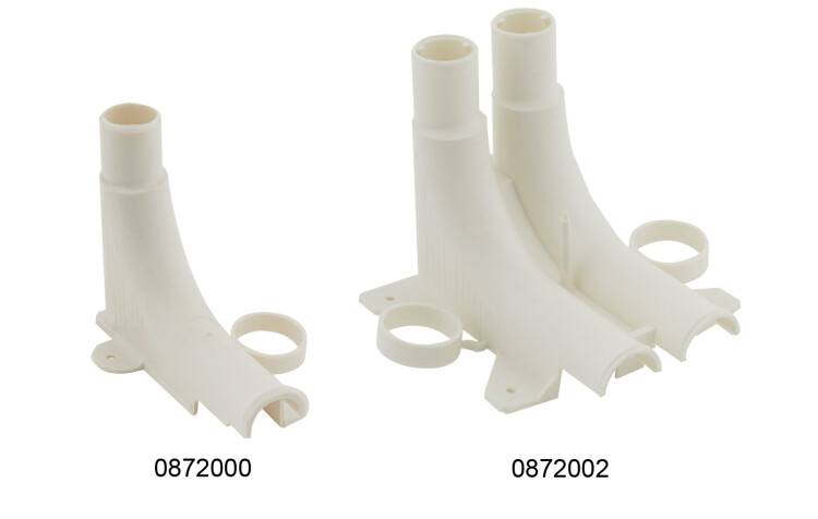 Колено направляющее для трубы Walraven BIS 12-25 мм одинарное белое 0872000