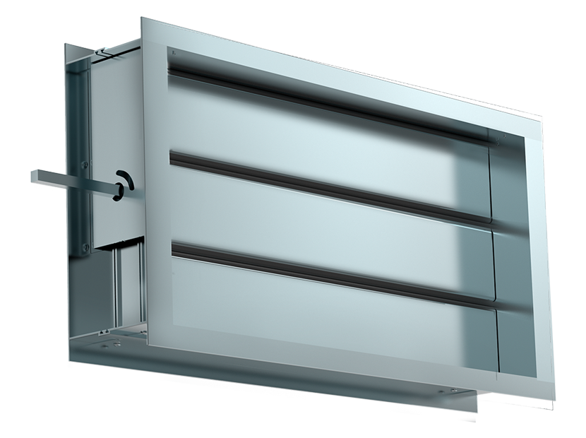 Воздушный клапан SHUFT DRr 500х300 мм с подставкой под электропривод 0074746