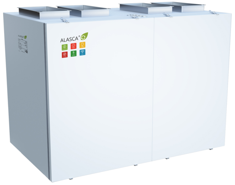 RR2000V EC E 1~, Вентиляционная установка Alasca RR с роторным рекуператором