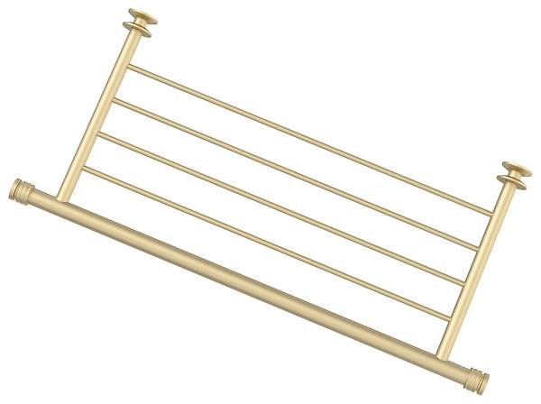 Полка для полотенцесушителя Сунержа прямая 4 перекладины 538x240 мм матовая шампань 022-2012-4470