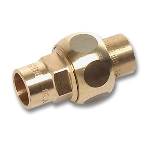 Сгон Sanha 4330 15 мм ВП-ВП бронзовый с плоским уплотнением 1433015