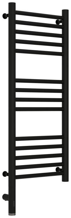 Полотенцесушитель электрический Сунержа Богема 3.0 800x300 мм МЭМ левый черный матовый 31-5804-8030