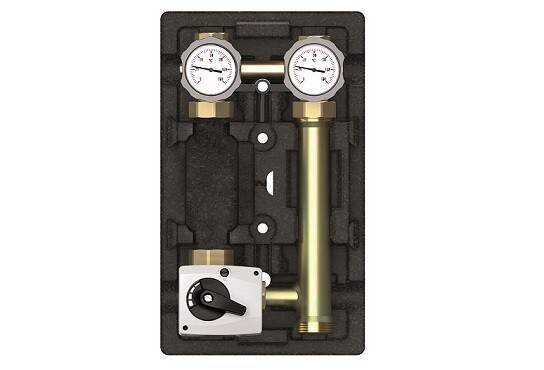 Насосная группа Meibes MK смесительная DN25 с сервоприводом без насоса левая M66831EAMLRU