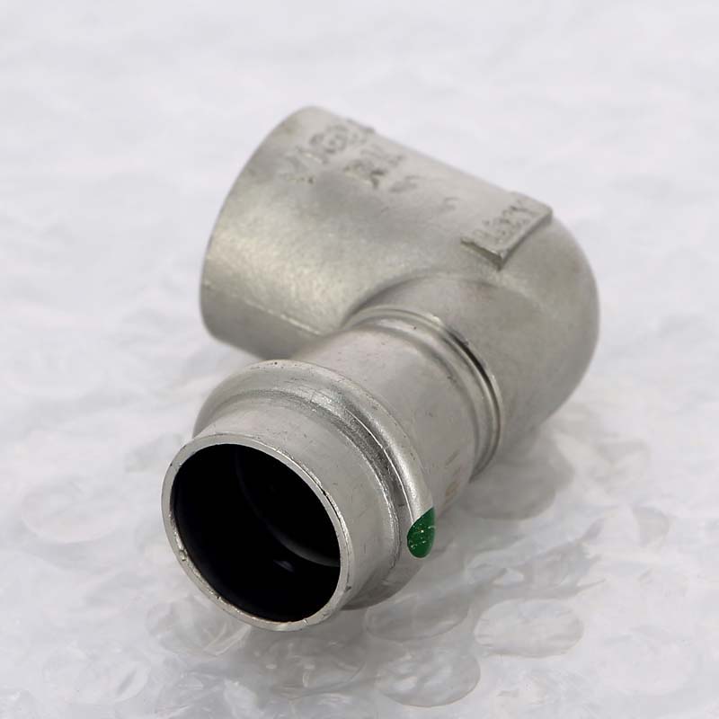 Угол 90° пресс-В компактный нержавеющая сталь Viega Sanpress Inox 18х1/2 436995