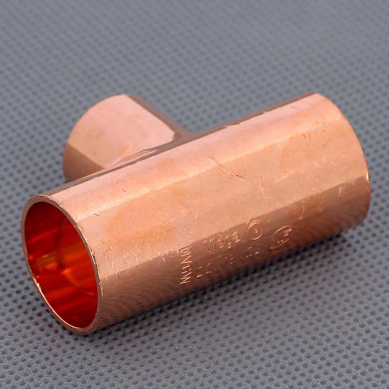 Тройник медный под пайку Viega 22х18х22 мм 101497