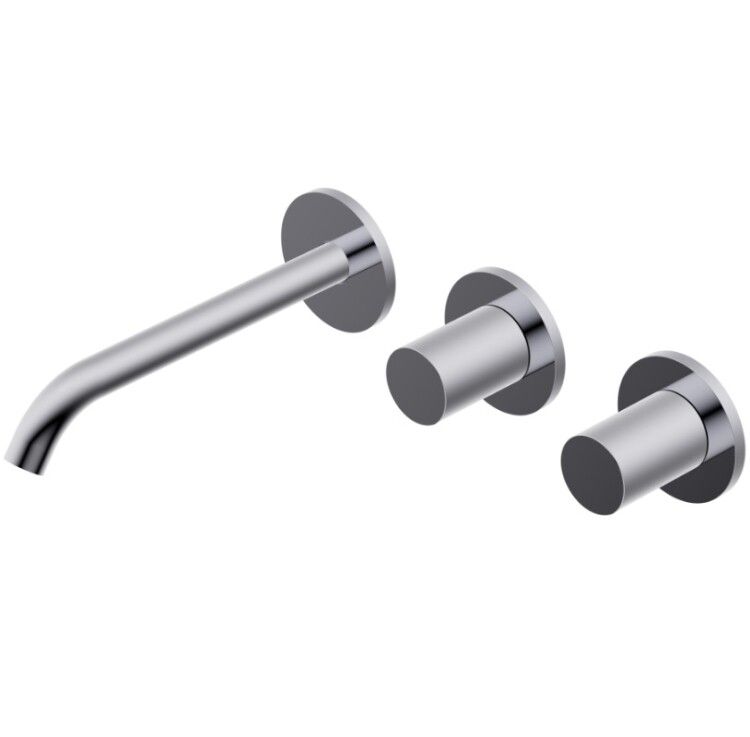 Смеситель для раковины Ritmonio настенный встраиваемый Brushed Black Chrome PR52AK202BLX
