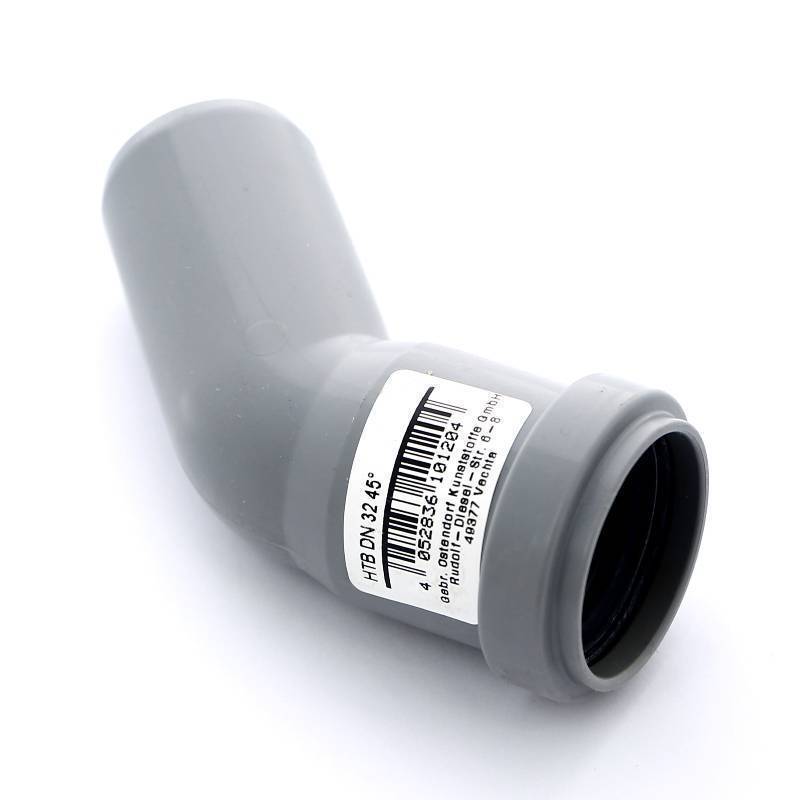 Отвод канализационный Ostendorf HT 32х45° 110120