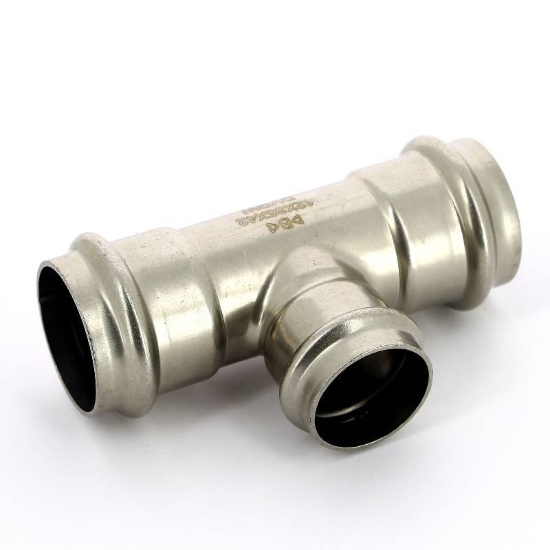 Тройник пресс IBP B Press Inox 42х35х42 мм нержавеющая сталь PS5130 0423542