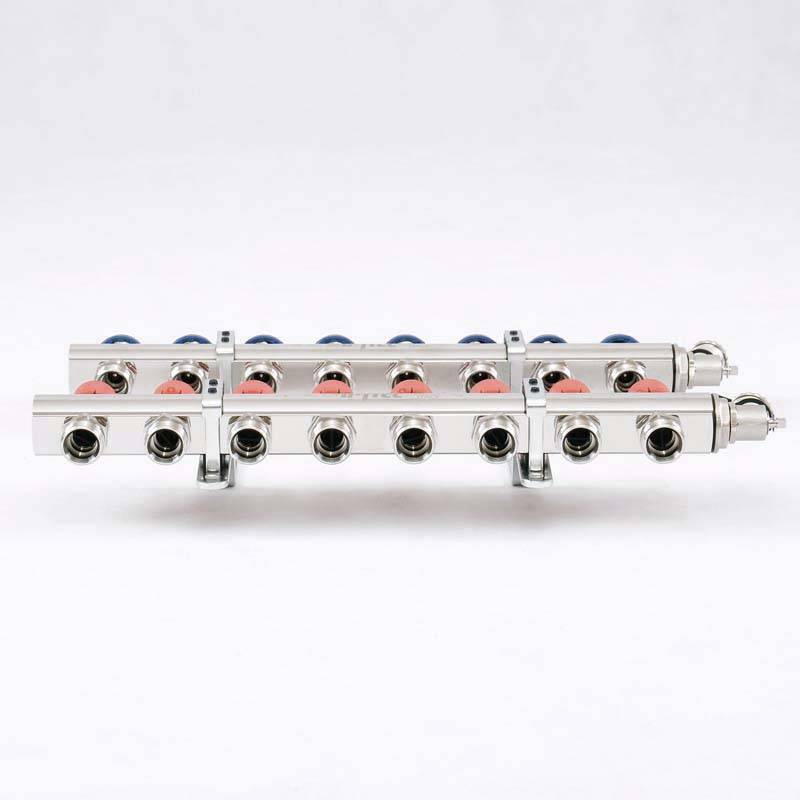 Коллекторная группа с балансировочными и термостатическими вентилями UNI-FITT 1x3/4 EK 8 выходов 441E4308