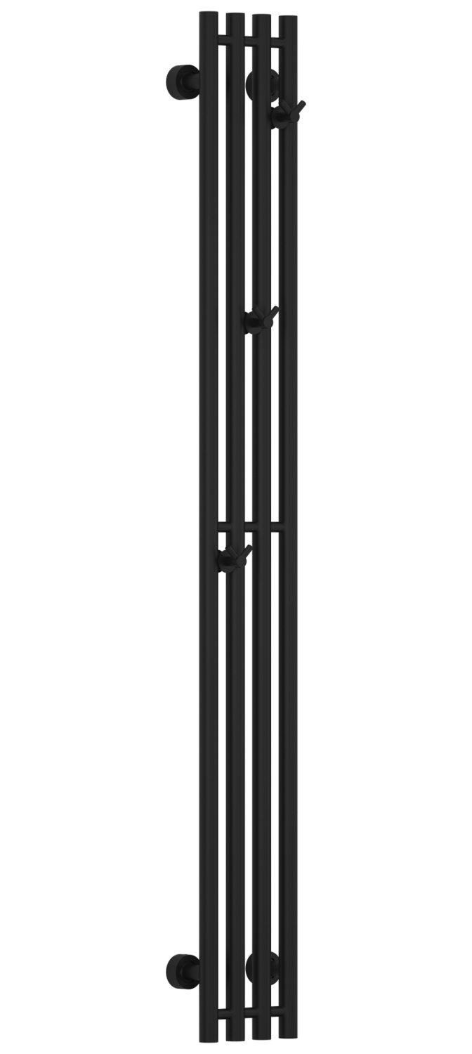 Полотенцесушитель водяной Сунержа Кантата PRO 200x1500 мм чёрный матовый 31-0446-1515