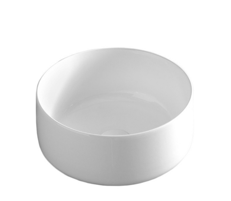 Раковина накладная Artceram Cognac 350 мм 1 отверстие Saniglaze Glossy White COL0040134