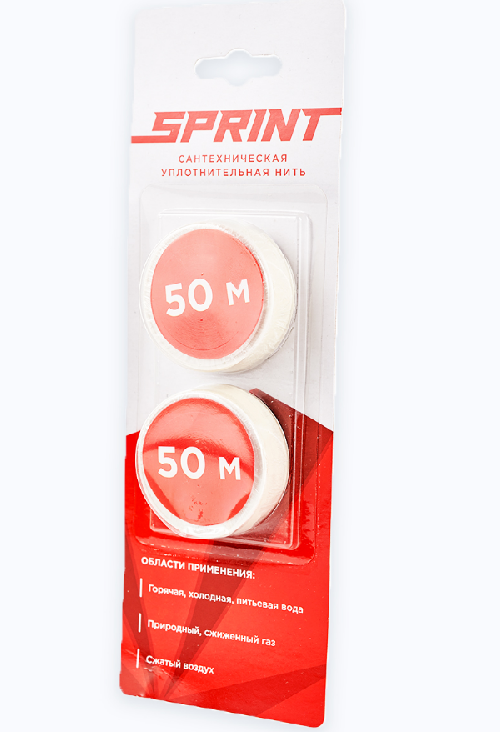 Уплотнительная нить Sprint набор катушек 2x50 м блистер 61013