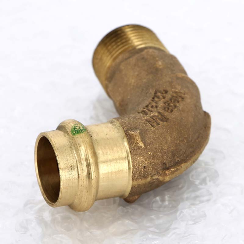 Угол 90° пресс-НР Viega Sanpress бронзовый 22x3/4 115623