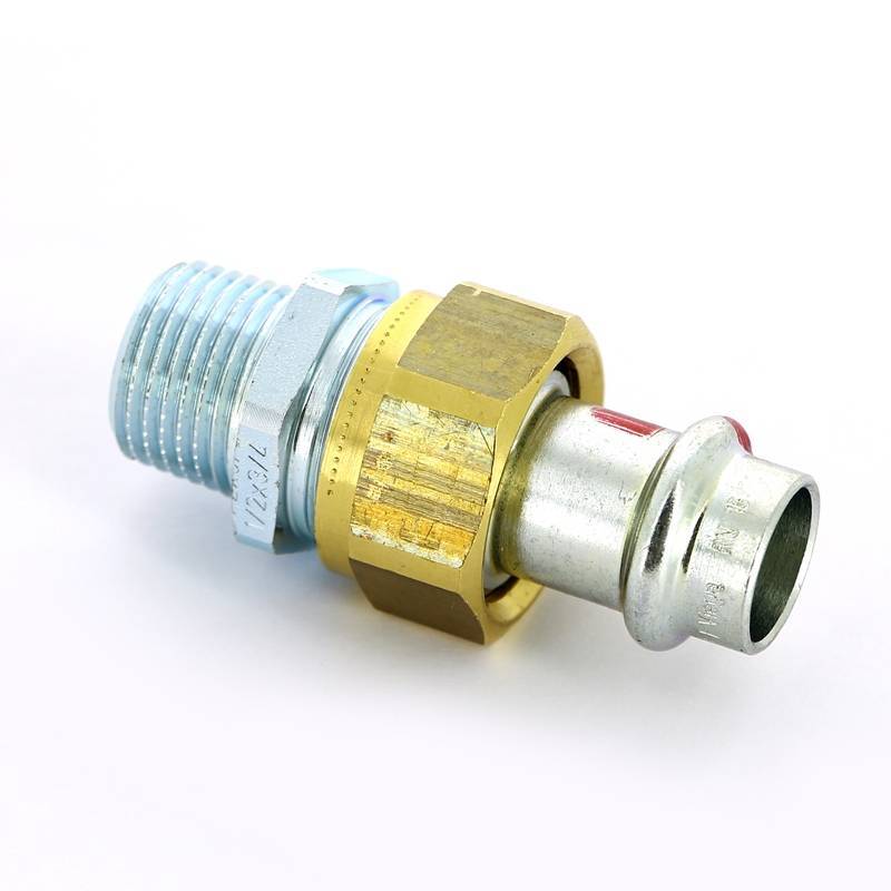 Муфта пресс-НР разъемная Viega Prestabo 15x1/2 оцинкованная сталь 559243