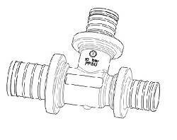 Тройник редукционный Högert Technik Monolit PPSU 25х16х16 мм EFA31251616P