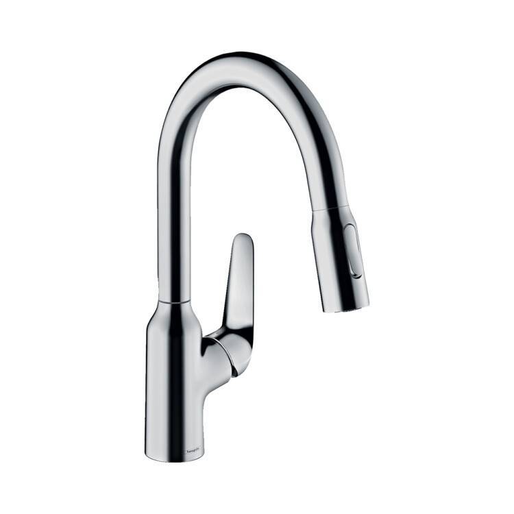 Смеситель для кухни Hansgrohe Focus M42 180 с выдвижным изливом хром 71801000