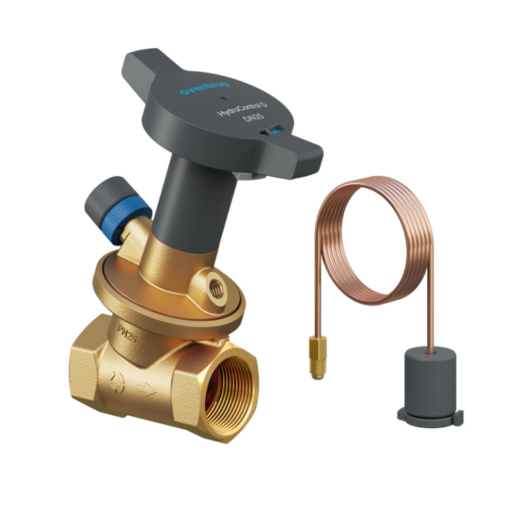 Регулятор перепада давления, Oventrop, Hydrocontrol D, DN-25, 1, 1, ВВ, PN-25, 50-300 мбар, латунь EZB