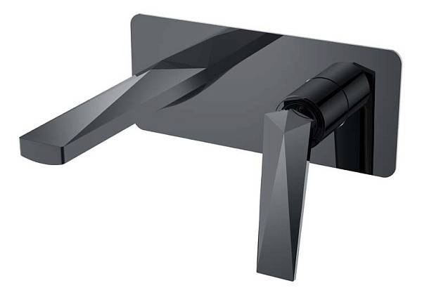 Смеситель для раковины встраиваемый Boheme Venturo темная сталь 375-SGM