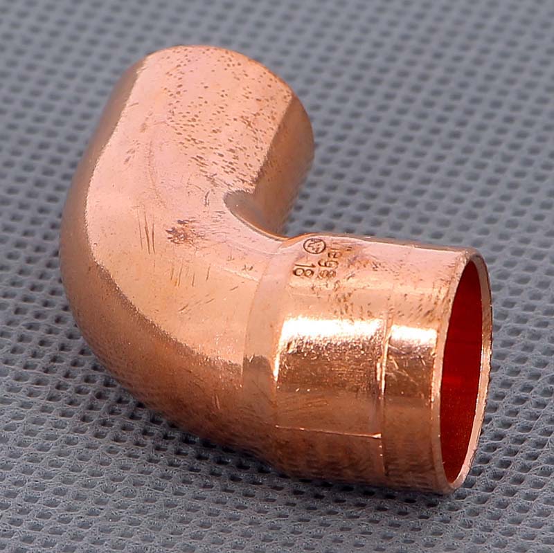 Угол медный 90 градусов однораструбный под пайку Viega 18 мм 101169