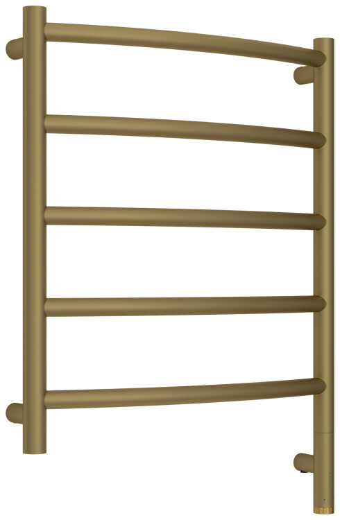 Полотенцесушитель электрический Сунержа Галант 3.1 600x500 мм МЭМ нижнее справа золото матовое 03260016050