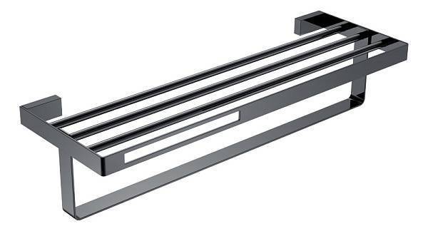 Полка для полотенец Boheme Q подвесная антрацит 10947-SGM