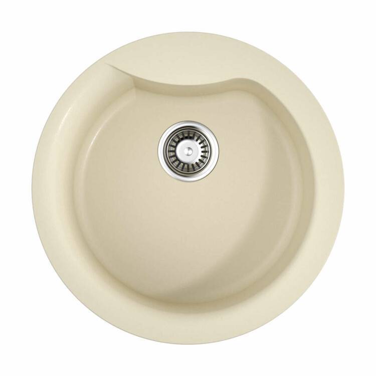 Кухонная мойка OMOIKIRI Yasugata 50 485x485 мм ваниль 1 отверстие 4993131