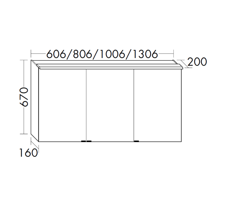 Зеркальный шкаф burgbad Fiumo 1006x670 мм белый глянцевый SPIY100F3193
