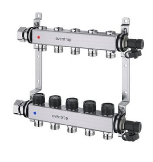 Коллектор из нержавеющей стали Oventrop Multidis SHR 10 выходов PN 10 140650060