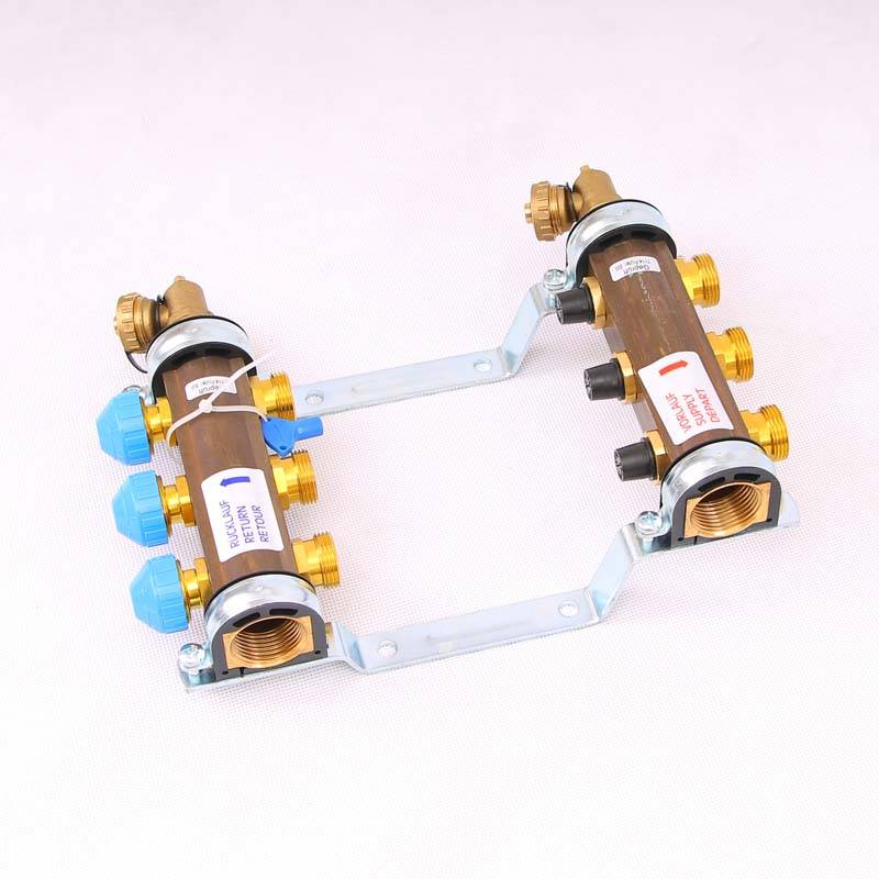 Коллекторная группа Watts HKV 1x3/4 EK 3 выхода с вентилями 10004174