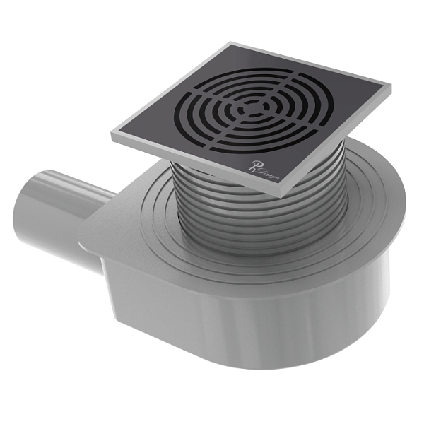 Душевой трап Boheme 10x10 см черный 984-10-B