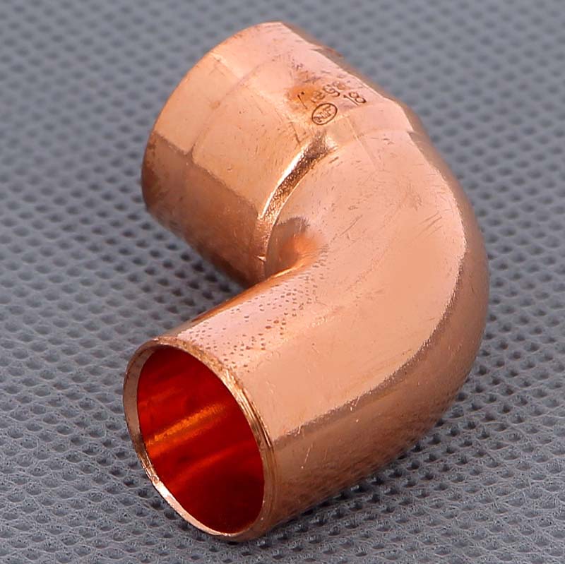 Угол медный 90 градусов однораструбный под пайку Viega 18 мм 101169