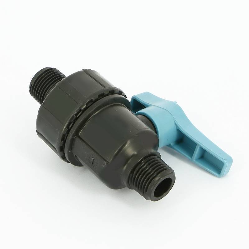 Кран для труб ПНД Unidelta 1/2 НН полипропилен PP-B 1074002002001