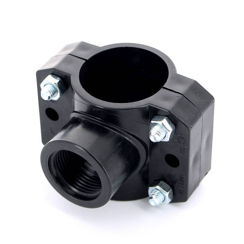 Седловая врезка Unidelta 50х1 4 болта для труб ПНД 1019050004