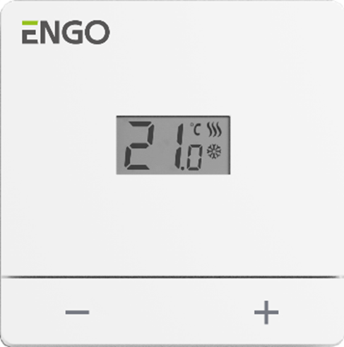 Терморегулятор проводной Engo Controls накладной 24В белый EASY24W