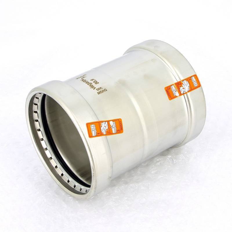 Муфта надвижная Viega Sanpress Inox XL 88.9 мм нержавеющая сталь 482848