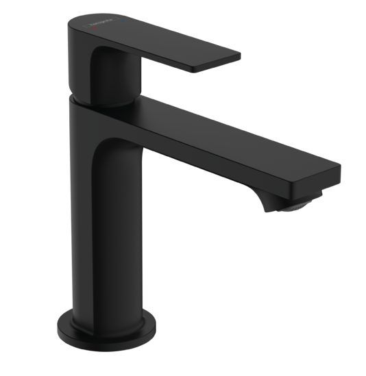 Смеситель для раковины hansgrohe Rebris E 110 матовый черный 72557670
