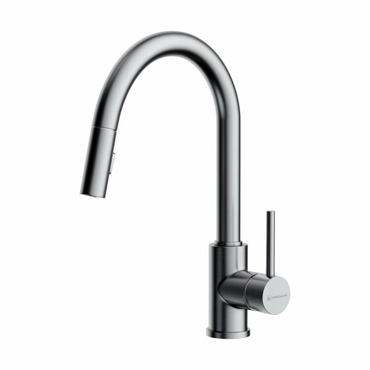 Смеситель для кухни OMOIKIRI Shinagawa-SB-BN нержавеющая сталь 4994459