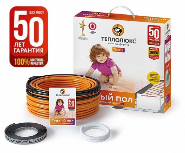 Кабель нагревательный Теплолюкс Tropix ТЛБЭ 156,5 м 3500 Вт 2208353