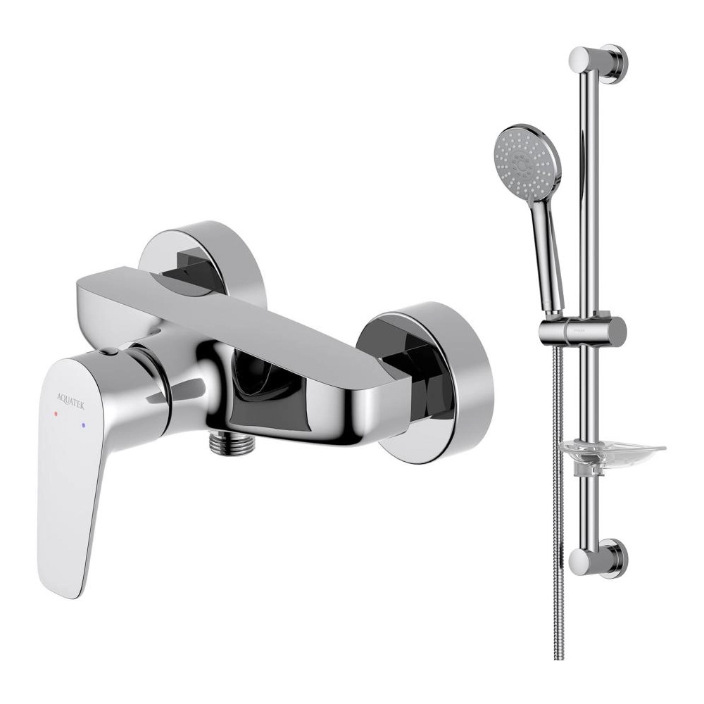 Набор смесителей AQUATEK БЕТТА Set 2 в 1 (AQ1160CR+AQ2013CR) хром AQ1132CR