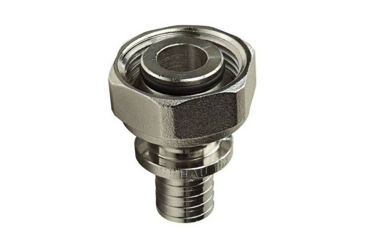 Переходник REHAU RAUTITAN 16 x 3/4 НГ Евроконус никелированная латунь 11096091001