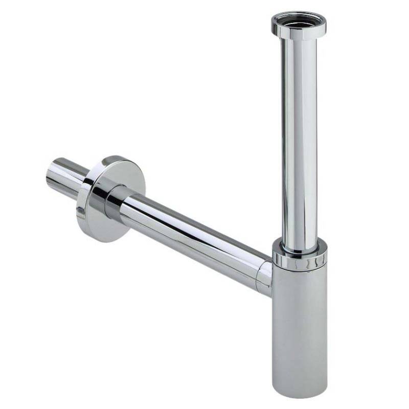 Сифон бутылочный Viega Eleganta 1 1 1/4 x 32 мм горизонтальный отвод хром 440190