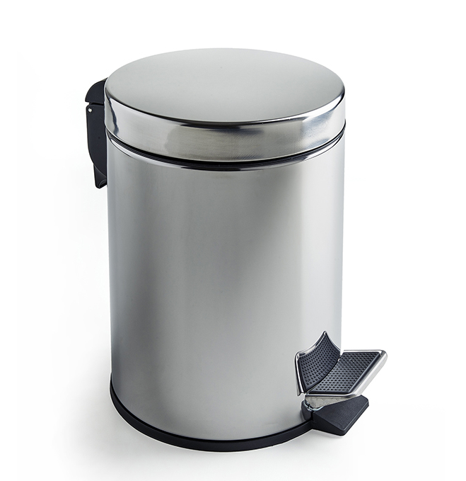 Ведро мусорное 3SC Metal Tonda 225х305х335 мм хром MET65ASL