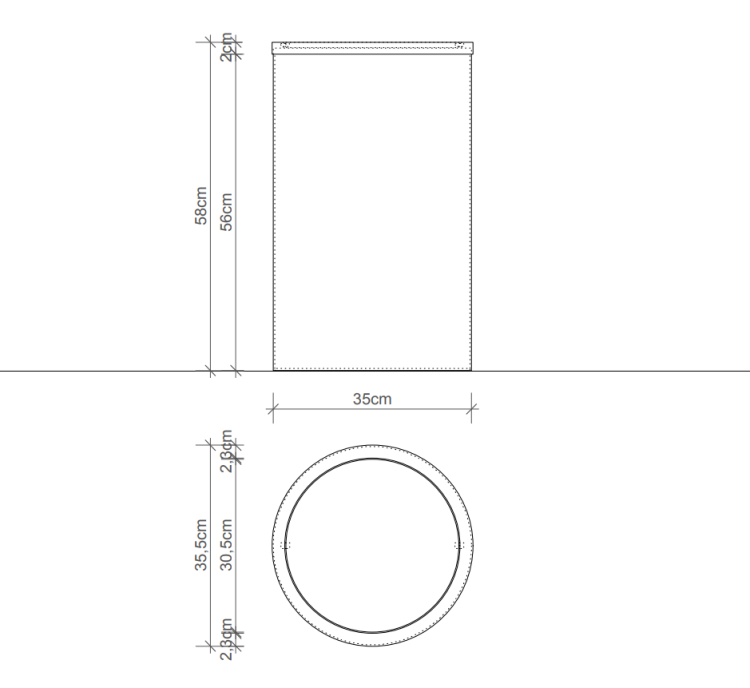 Ведро для мусора Decor Walther 0610776 напольное с крышкой сталь матовая 0610776