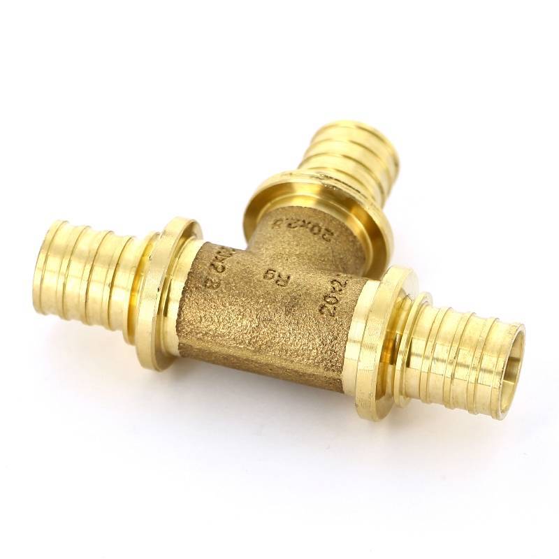 Тройник надвижной REHAU RAUTITAN RX 20 мм бронза 1377726