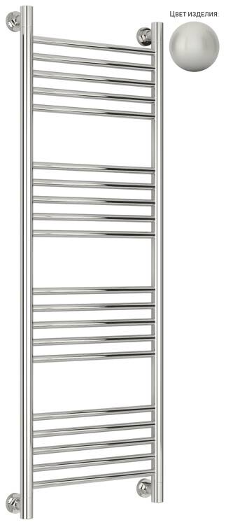 Полотенцесушитель водяной Сунержа Богема 1200x400 мм бело-алюминиевый 900602201240 RAL 9006