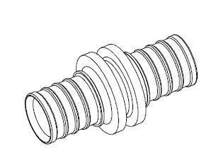 Муфта равнопроходная REHAU RAUTITAN MX 20-20 мм латунь 11080121001