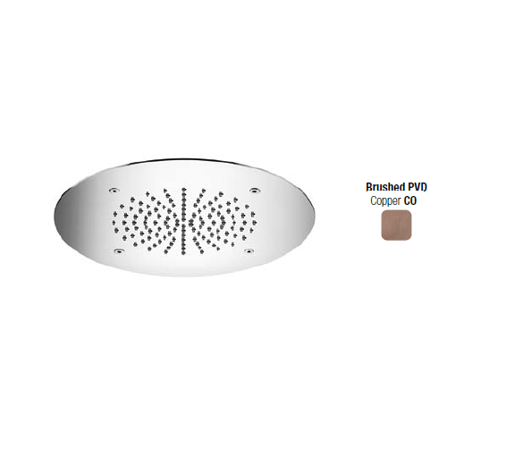Верхний душ Almar Shower Heads built-in 280 мм потолочный Copper Brushed PVD E044170CO