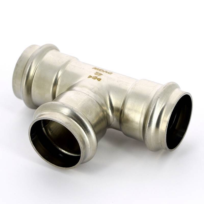 Тройник пресс IBP B Press Inox 42х42х42 мм нержавеющая сталь PS5130 0424242